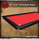 38" x 54" Crimson Red Game Mat